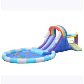 DD63102 Giant Commercial Sale Adult Air Slide Kids Inflatable PVC Water Slide with Pool