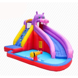 DD63100 Personalización Precio barato Tela inflable PVC Inflable Hippo Slide Proveedor en China