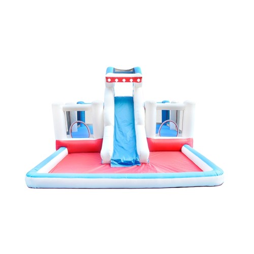 DD63019 Commercial Bounce House Children Jumping Castle Inflatable Shark Water Slide with Pool