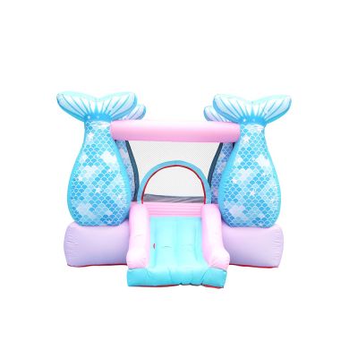 NT-62110 Bounce House Inflatable Mermaid Bouncy Castle House with Air Blower for Kids Party
