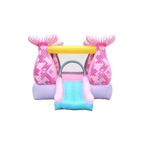 NT-62110 Bounce House Inflatable Mermaid Bouncy Castle House with Air Blower for Kids Party
