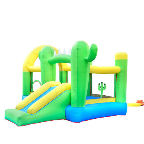 NT-62063 Inflatable Cactus Bounce House Bouncy Castle with Air Blower for Kids Party