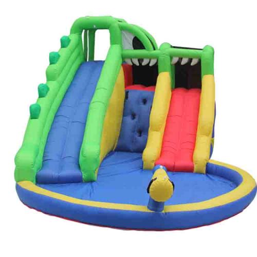 NT-63105 Big Castle Air Bounce House Wholesale, Huge Combo Inflatable Stair Slide with Pool