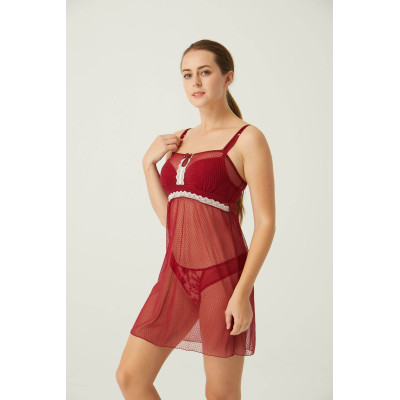 Dot Mesh with Lace tape