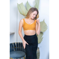 Invisible seamless bonding non-wired bra