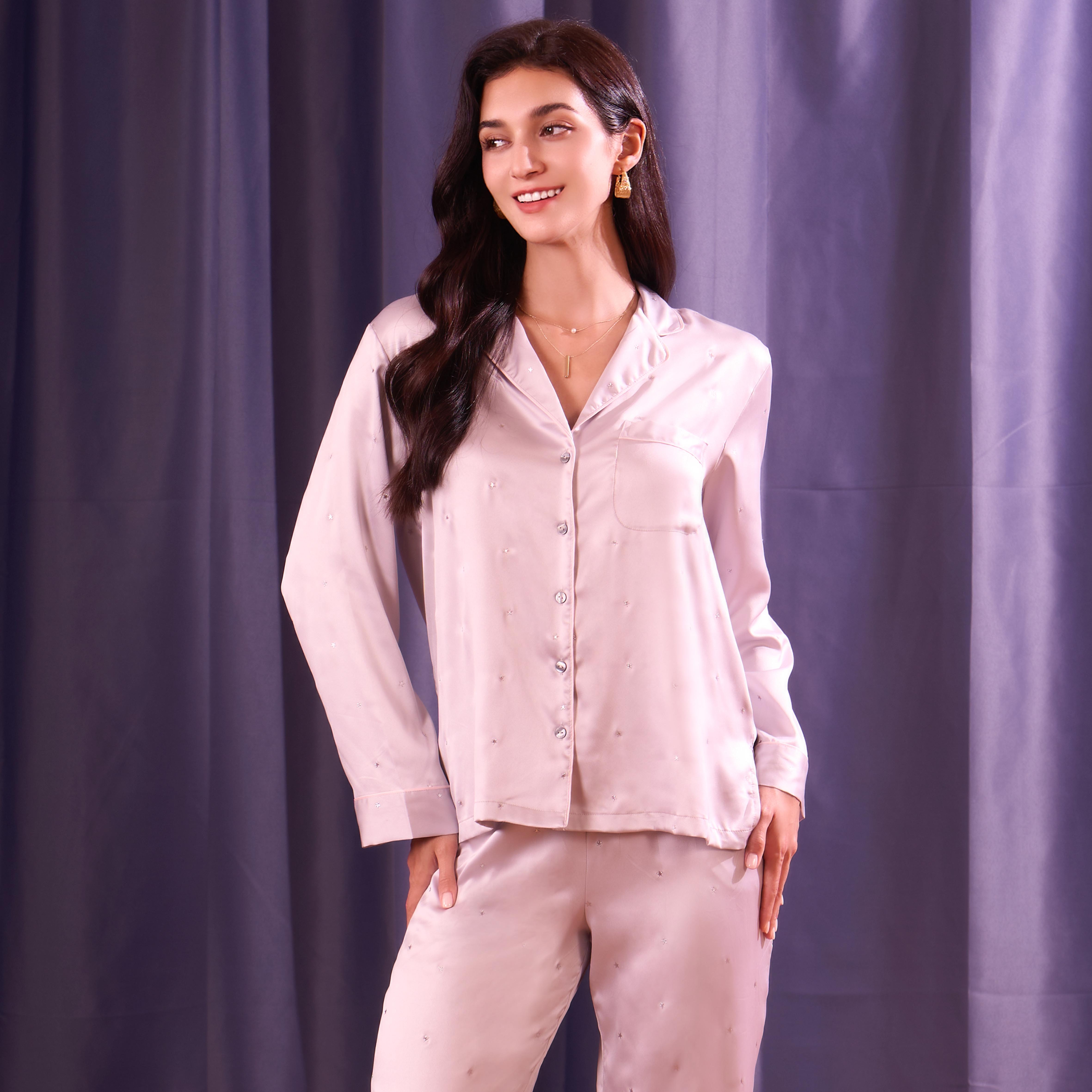 Conjunto de pijama de satén - 3