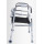 Andador plegable de aluminio ligero ajustable con asiento