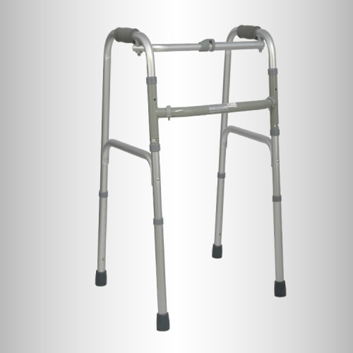 Caminador de aluminio plegable de altura ajustable