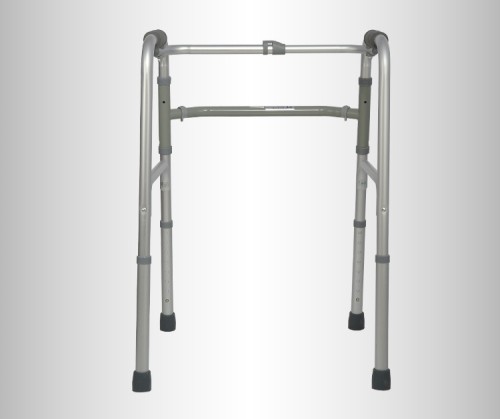 Caminador de aluminio plegable de altura ajustable