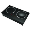 Double head voice control induction cooker