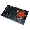 Double head voice control induction cooker