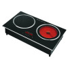 Double head voice control induction cooker