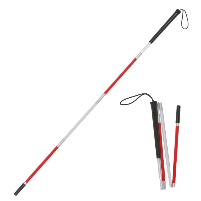 ALK-MZ55 Carbon Fiber White Cane: Lightweight, Durable, and Stylish Mobility Aid