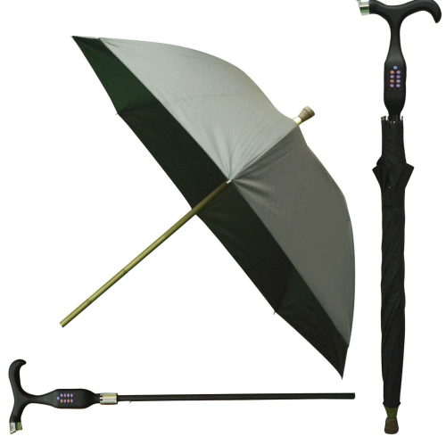 ALK-G0624 All-in-One GPS Walking Stick Umbrella: Navigate with Confidence in Any Weather!