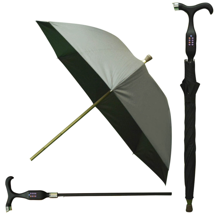 ALK-G0624 All-in-One GPS Walking Stick Umbrella: Navigate with Confidence in Any Weather!