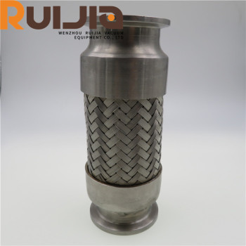 KF Braided bellows vacuum flexbile hose KF16-KF50 SS304/316L