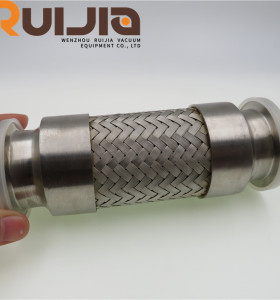KF Braided bellows vacuum flexbile hose KF16-KF50 SS304/316L