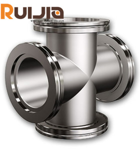 ISO Vacuum flange fittings 4 way crosses