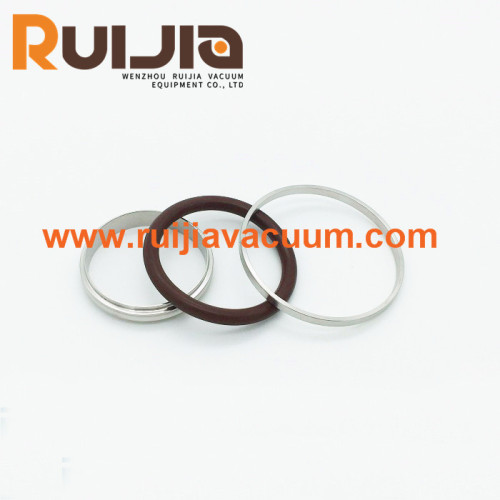 KF Vacuum centering Ring with outing ring &O'ring,Stainless steel,Seal material Viton,Silicone,Buna-N   seal