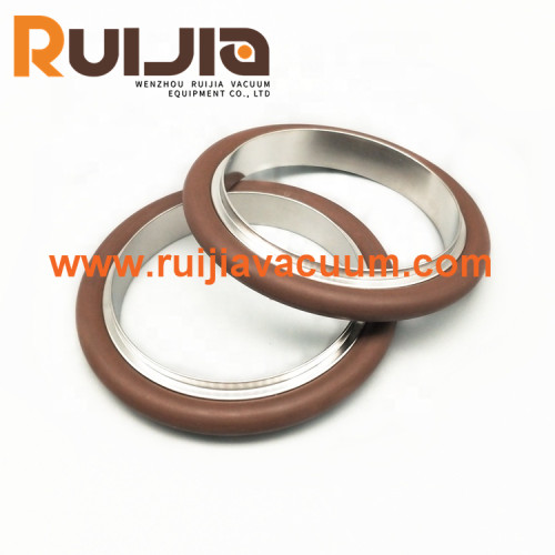 Stainless Steel KF Vacuum centering ring & O'ring KF10-  50,Seal material Viton,Silicone,Buna-N seal