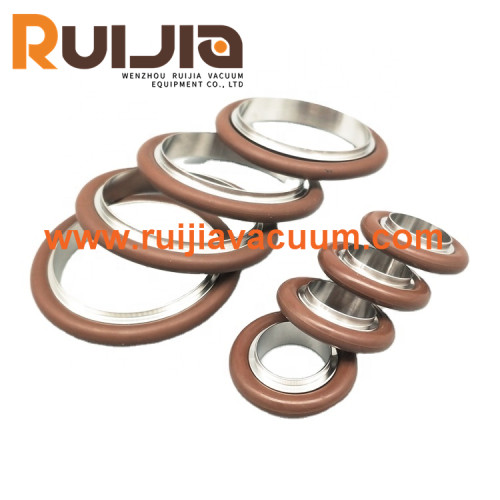 Stainless Steel KF Vacuum centering ring & O'ring KF10-  50,Seal material Viton,Silicone,Buna-N seal