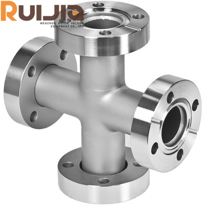 CF Vacuum Flange Fittings 4 way Crosses-Two Flange Rotatable Wholesale China