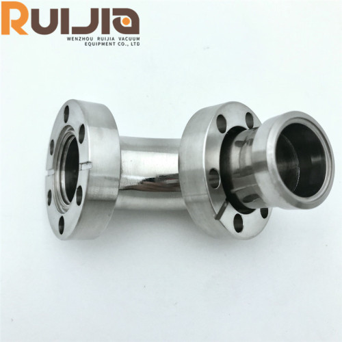 CF Vacuum Flange Fittings 90°Elbows Rotatable,Stainless Steel,Suitable For Ultra-high   Vacuum Applications