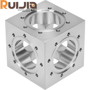 CF Vacuum Flange Fittings & Components 6-way Cubes/Crosses with Fractional thread Wholesale   China