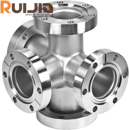 CF Vacuum Flanges Fittings 5-Way Crosses- Three Flange Rotatable Wholesale China