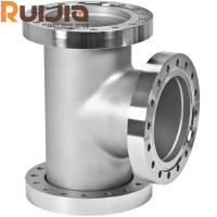 CF Vacuum Flange Fittings Tees-Two Flange Rotatable Stainless Steel Wholesale China