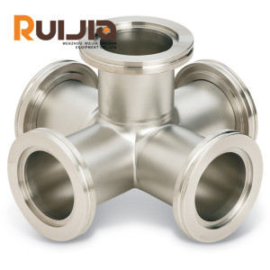 ISO Vacuum Flange Component 5-way Crosses Vacuum Stainless Steel Fittings Wholesale China