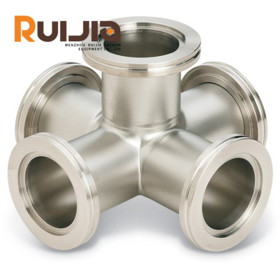 ISO Vacuum Flange Component 5-way Crosses Vacuum Stainless Steel Fittings Wholesale China