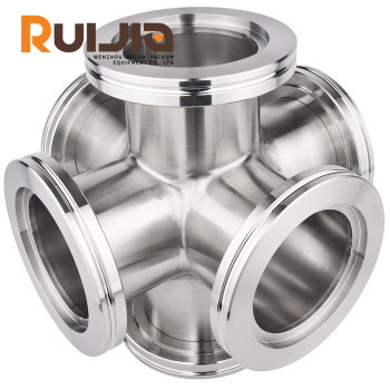 ISO Vacuum Flange Stainless Steel Component,Vacuum Fittings 6-Way Crosses Wholesale China