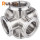 Componente de acero inoxidable con brida de vacío ISO, accesorios de vacío, cruces de 6 vías, venta al por mayor en China