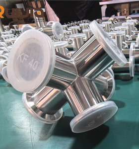 KF Vacuum Five-Way Crosses Vacuum Stainless Steel Flange Fittings Wholesale China