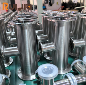 KF Vacuum Stainless Steel Flange Fittings Vacuum Reducing Tees Wholesale China