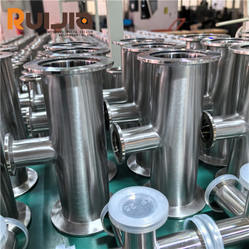 KF Vacuum Stainless Steel Flange Fittings Vacuum Reducing Tees Wholesale China