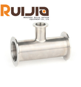 KF Vacuum Stainless Steel Flange Fittings Vacuum Reducing Tees Wholesale China