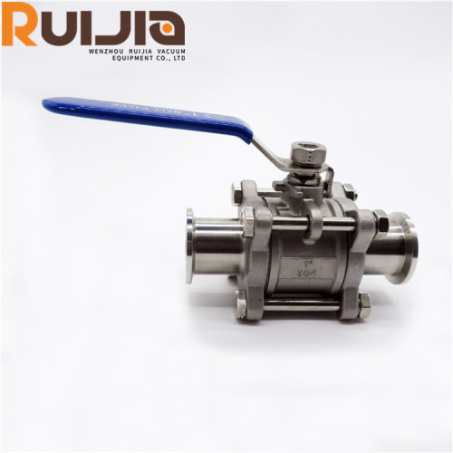 KF 3-Pieces 2 Way Ball Valves Vacuum Quick-Loading Ball Valve for High Vacuum System   Wholesale China