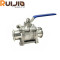 KF 3-Pieces 2 Way Ball Valves Vacuum Quick-Loading Ball Valve for High Vacuum System   Wholesale China