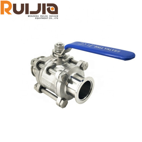 KF 3-Pieces 2 Way Ball Valves Vacuum Quick-Loading Ball Valve for High Vacuum System   Wholesale China