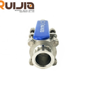 KF 3-Pieces 2 Way Ball Valves Vacuum Quick-Loading Ball Valve for High Vacuum System   Wholesale China