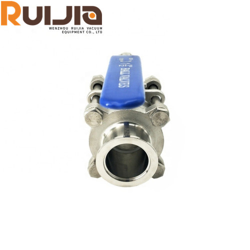 KF 3-Pieces 2 Way Ball Valves Vacuum Quick-Loading Ball Valve for High Vacuum System   Wholesale China