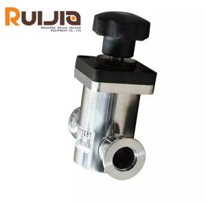 High Vacuum Manual Straight Angle Valve KF16-KF50 for High-Tech Fields