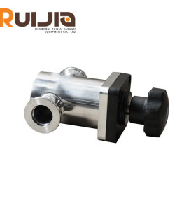 High Vacuum Manual Straight Angle Valve KF16-KF50 for High-Tech Fields