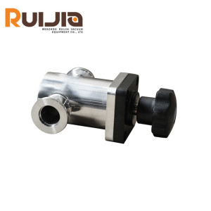 High Vacuum Manual Straight Angle Valve KF16-KF50 for High-Tech Fields