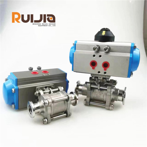 KF Vacuum Pneumatic Ball Valves Actuated Stainless steel 304 Wholesale China