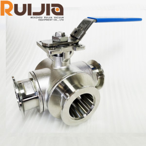 KF High Vacuum Ball Valves,3-Way Manual Ball valves for Vacuum System Wholesale China