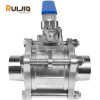 304.S.S.Vacuum Ball Valves Welded Manual 3-Pieces for Vacuum System.