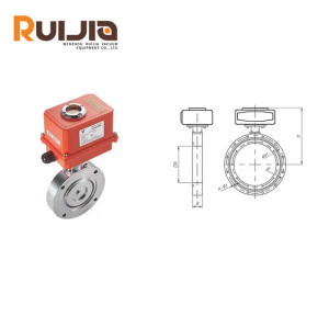 304.S.S High Vacuum Electric Operated Butterfly Valves for Vacuum System Wholesale China